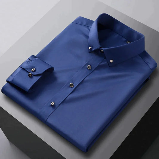Edmond Aman Premium Silk Skjorte